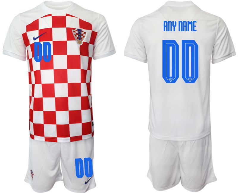 Cheap Men 2022 World Cup National Team Croatia home white customized Soccer Jersey